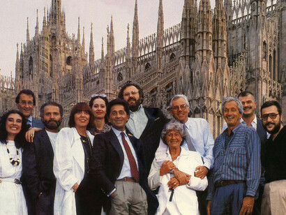 Dal libro "Mario Valentino: una storia tra moda, design e arte", O. Cirillo, ed. Skira - Italy's top designers: " Capital International", 1985