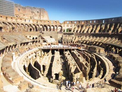 The Colosseum (Rome). The choice of the location of the Flavian Amphitheatre was not unintentional, ph. Brenda Lee Bohen