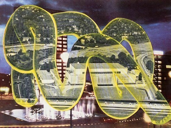 Wil Murray, Adieu Vielle Europe 5, Collage and acrylic paint, 2013, Courtesy of Vitrine