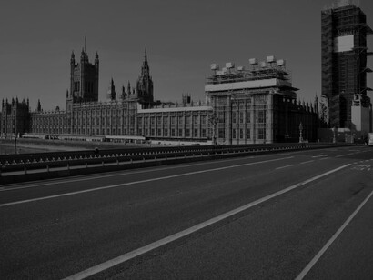 Calles desiertas en Londres, Reino Unido