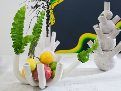 Osamu Kobayashi and Erica Prince. Courtesy of Morgan Lehman Gallery