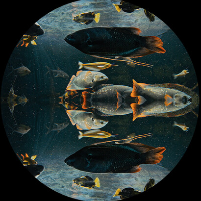 Theo Eshetu, The Slave Ship, 2015, video installation. Image © Theo Eshetu, courtesy of the artist and Tiwani Contemporary.
