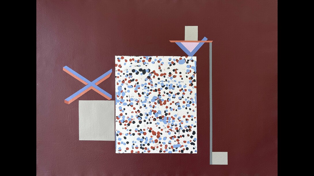 Carole Eisner, Pueblo IV, 1980, acrylic on paper, 22 x 30 in. Courtesy of the artist and Susan Eley Fine Art