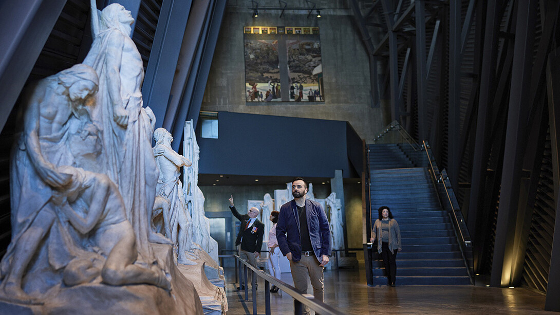 Moriyama regeneration hall, exhibition view. Courtesy of Canadian War Museum