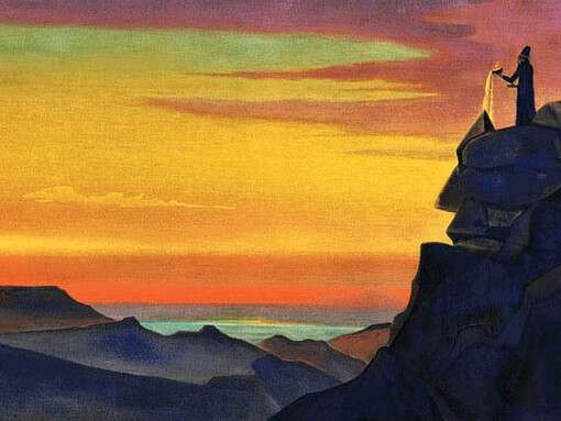 Nicholas Roerich, Zaratustra (1931), Museo Estatal de Arte Oriental, Moscú