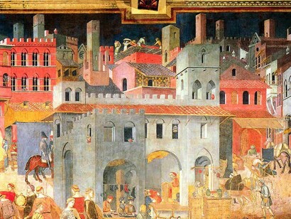 The Allegory of Good and Bad Government. Ambrogio Lorenzetti