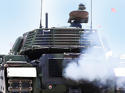 The Turkish Army deployed tanks and helicopters as part of a joint military exercise