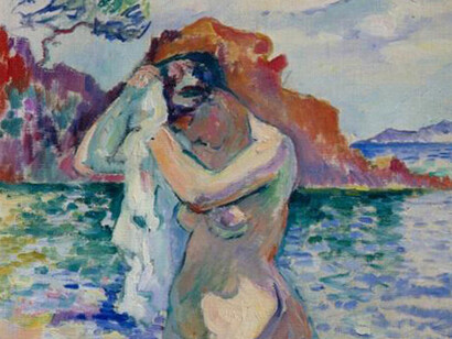 Henri Manguin; Bañista, 1906, Museo Pushkin, Rusia (detalle)