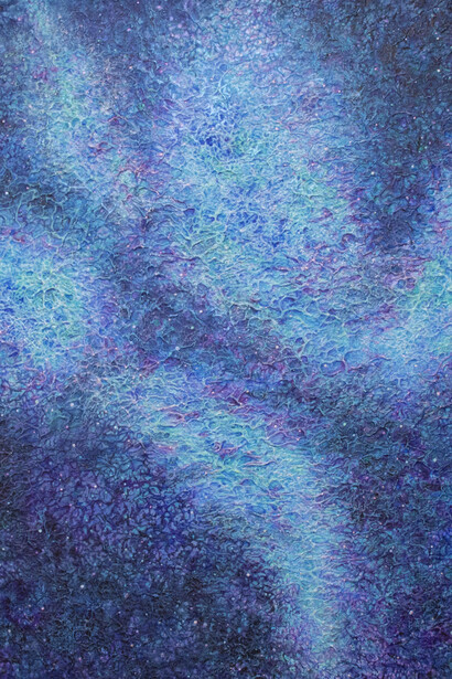 Sang Bok Lee, Blue flame, 2024. Courtesy of Kate Oh Gallery