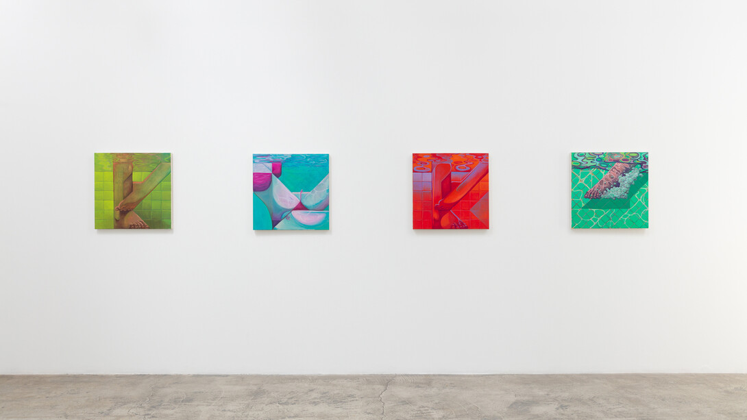 Installation View of ETHAN GILL: New Paintings. Courtesy of Luis De Jesus Los Angeles. Photo by
Michael Underwood.
