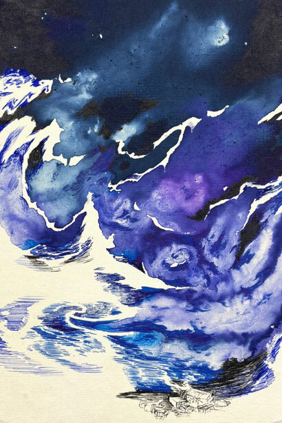 Abdelkader Benchamma, Kometenbuch F, 2025. Cortesía de ADN Galería