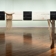 Huikaau, where currents meet, exhibition view. Courtesy of Dunedin Public Art Gallery