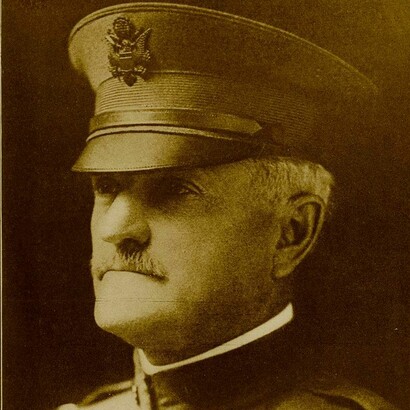 John J. Pershing, comandante en jefe de la Fuerza Expedicionaria Estadounidense