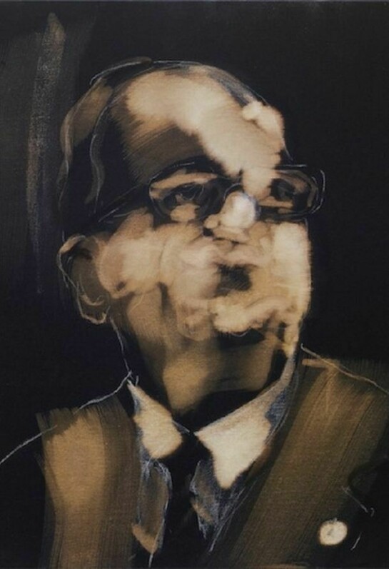 Miquel Barceló, Gimferrer, 2010, Bleach, chalk, and charcoal on canvas, 25 5/8 x 21 1/4 inches (65 x 54 cm), Art © Miquel Barceló, 2010. Photo © André, Morin, 2013