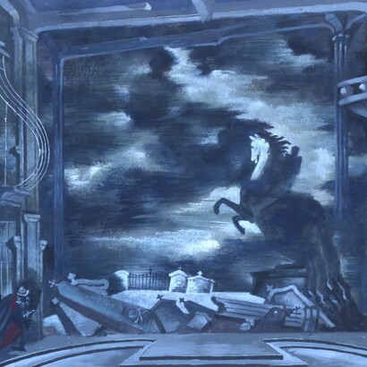 Escenografía de Helmut Jürgens para «Don Giovanni» (1949)