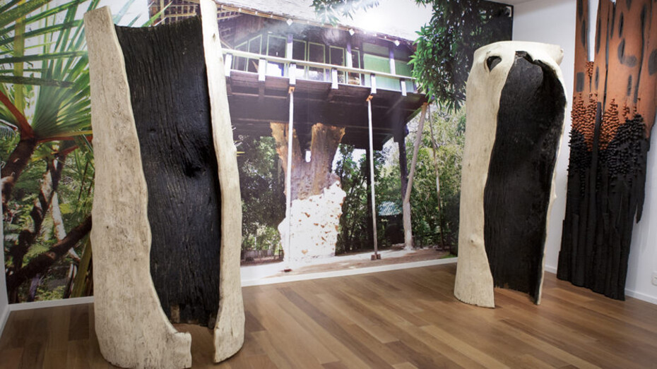 Frans Krajcberg, Exhibition view. Courtesy of Galeria Frente