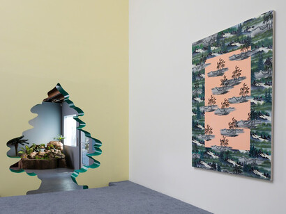 Misty Rock, Exhibition view. Courtesy of Anat Ebgi
