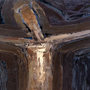 William Congdon, Crocefisso 41, dettaglio, 1966, olio su faesite, 150 x 135 cm, Milano, The William G. Congdon Foundation
