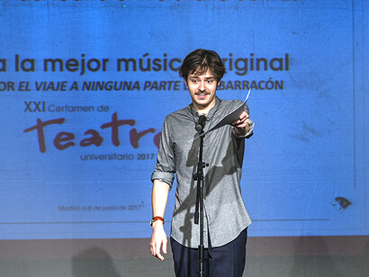 David Lima, de El Barracón, premio a la mejor música original por 'El viaje a ninguna parte'
