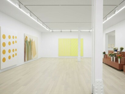 John M Armleder, Exhibition view. Courtesy of Almine Rech Gallery