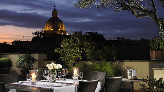 Hotel Inghilterra. Roof garden