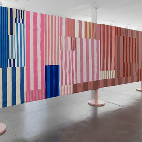 Pink road through forest. Courtesy of VNH Gallery