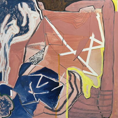 Michael Frank Blair, 3-17, 2012, oil & graphite on canvas, 46x46 inches. Courtesy the artist and Conduit Gallery