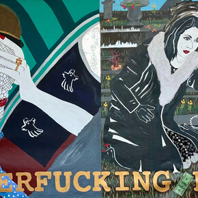 Kathe Burkhart, Motherfucking hell, 2024/2025. Courtesy of Ellen de Bruijne Projects