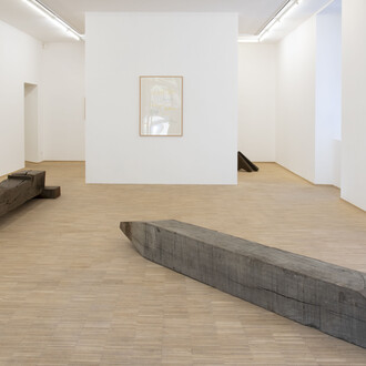 Bernd Lohaus, Sculptures & collages, exhibition view. Courtesy of Nosbaum Reding