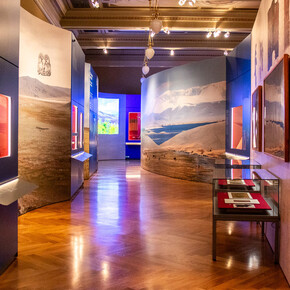 Chinggis Khan, exhibition view. Courtesy of Historical Building of the National Museum