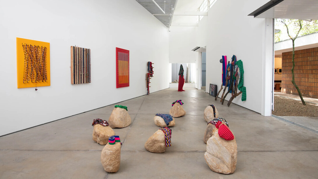 Antonio Pichillá, Geometría intercultural, exhibition view. Courtesy of Luciana Brito Gallery