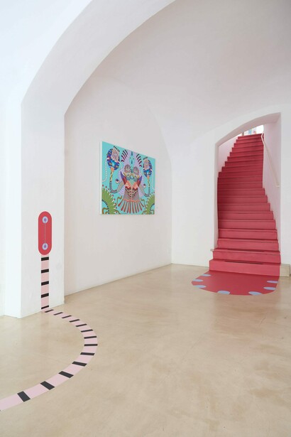 Elena Salmistraro, Alchimie nel vuoto, vista della mostra. Per gentile concessione del Antonio Colombo Arte Contemporanea 