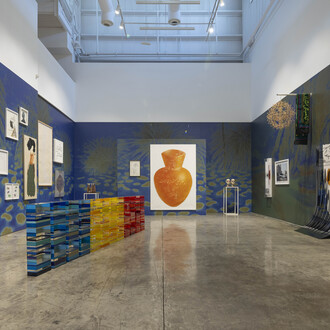 Shumon Basar, The only way out is through: the twentieth line, exhibition view. Courtesy of The Third Line 