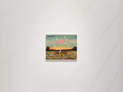 Esther Pearl Watson, Celestial road trip, exhibition view. Courtesy of Vielmetter