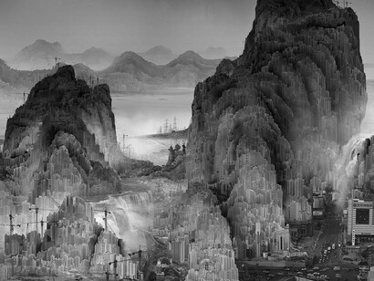 Writing in the rain. Courtesy of NGV 