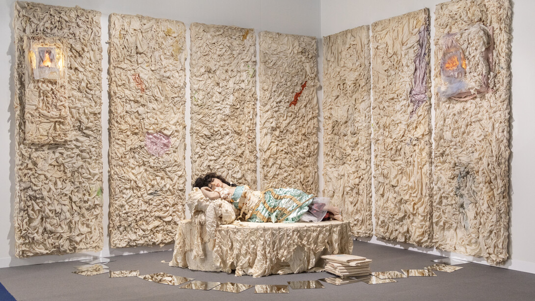 Colette Lumiere at Art Basel, Recently Discovered Ruins of a Dream, installation view. Courtesy of Company Gallery