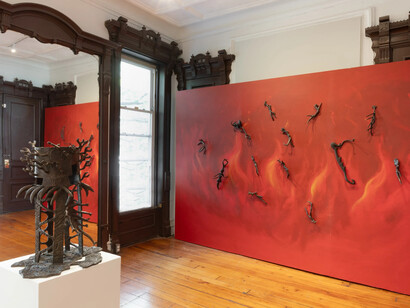 Helen Evans Ramsaran, Strange fruit, exhibition view. Courtesy of Welancora Gallery