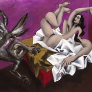 Gérard Garouste, Dina, 2005, huile sur toile, 200 x 260 cm.
Collection Daniel Templon. © Photo numeric’Art studio © Adagp Paris 2015