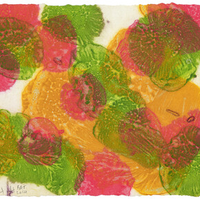 Howard Hodgkin, Autumn, 2014, Carborundum relief Paper and Image 26.5 x 32.5 cm, Edition of 30, courtesy the artist and Alan Cristea Gallery, London