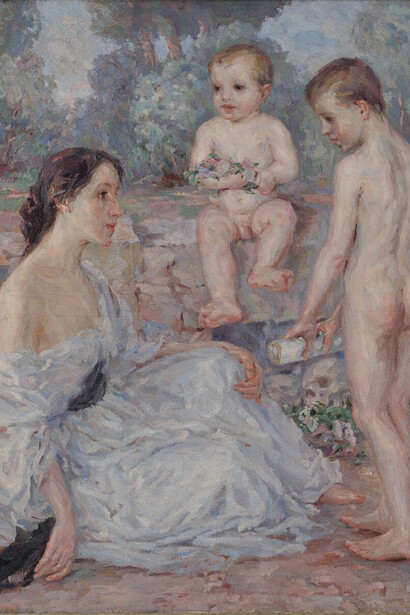 Elena Karamihaylova, Optimism (detail), 1919. Courtesy of the National Gallery
