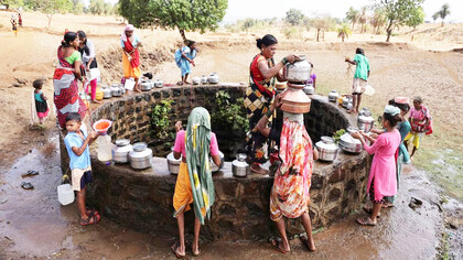 Women, children trek miles in scorching heat for water near Mumbai’s Telamwadi. India is the world's most water-stretch country. Objectives of Sustainable Development of the UN. If nothing changes, it is possible that it does not reach any of the seventeen goals