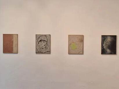 Peter Böhnisch, Verbunden. Den sand aus den schuhen schütteln, exhibition view. Courtesy of Jaeger Art