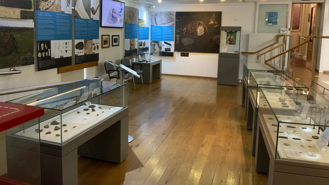 Journeys in time. The archaeology of the Carlow By-pass, exhibition view. Courtesy of Carlow County Museum