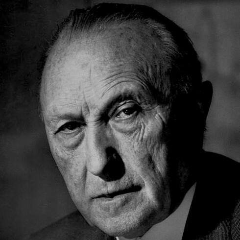 Konrad Adenaue, figura histórica de la democracia cristiana y uno de los «padres de Europa»