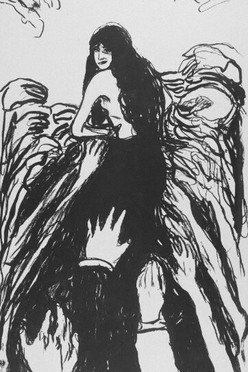 The artwork titled "The Hands" was created by Edvard Munch in 1895. It was produced in Norway, the artist's home country