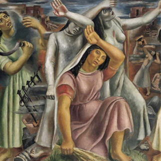 Raquel Forner. Detalle de Mujeres del mundo. Serie España, 1938