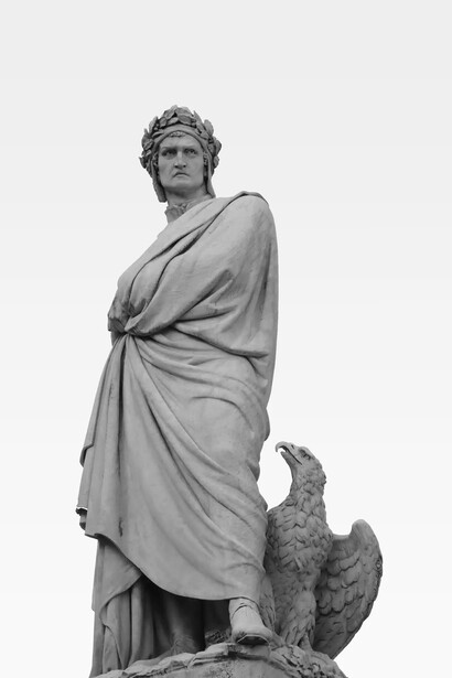 Monumento a Dante Alighieri, Piazza Santa Croce, Firenze, Italia