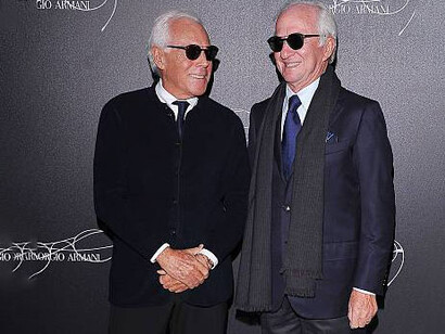 Giorgio Armani e Leonardo Del Vecchio