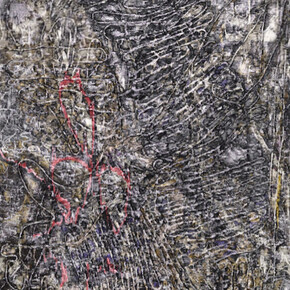 Garth Weiser, 8 (Detail), 2017, Oil on canvas, 226.1 x 185.4 cm (89 x 73 in.). Courtesy of the artist and Simon Lee Gallery London/Hong Kong.