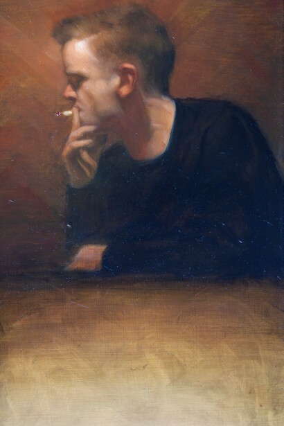 Lizet Dingemans, Never Mind, 2017, Oil on Board